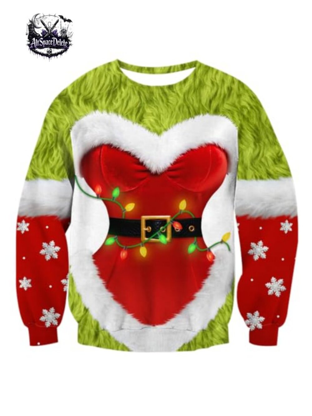 Funny Ugly Christmas Pullover Sweatshirt Long Sleeve Crew Neck Holiday Party